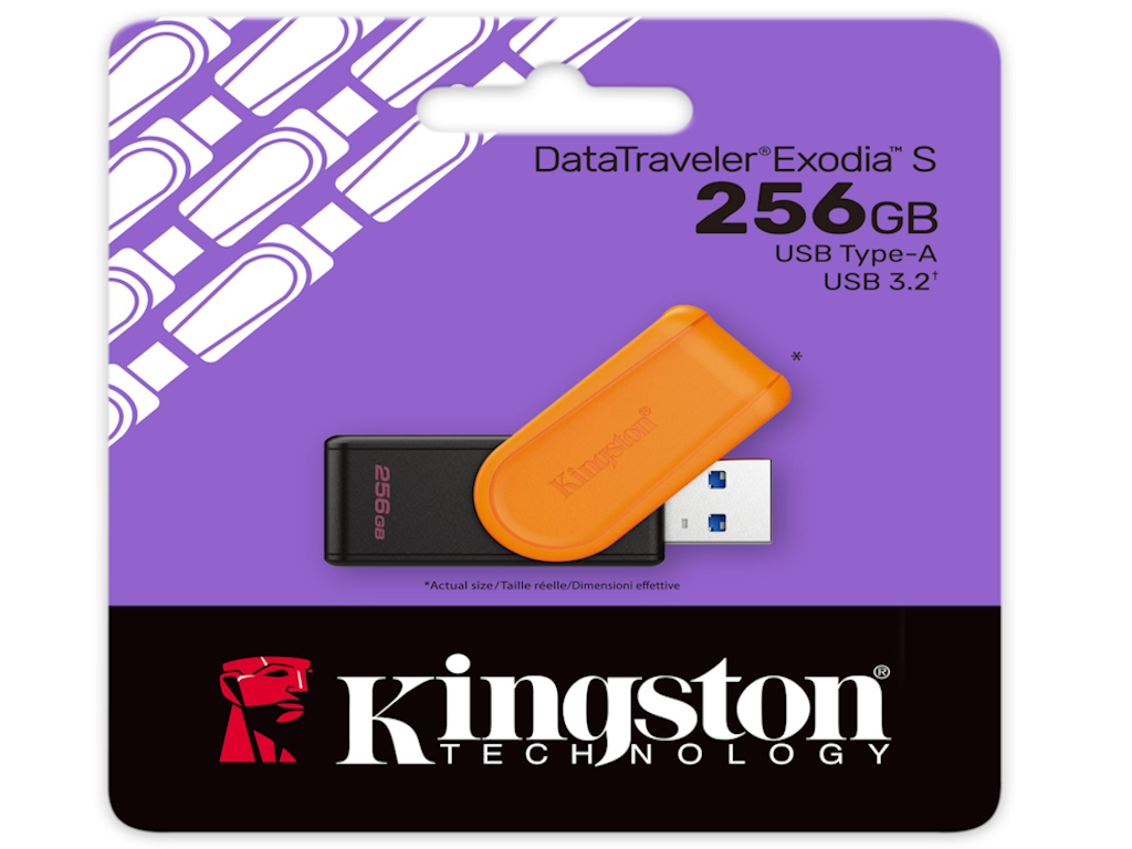 USB memorija KINGSTON DTXS/256GB/256GB/DataTraveler Exodia S/3.2/crno-narandžasta - Slika 3